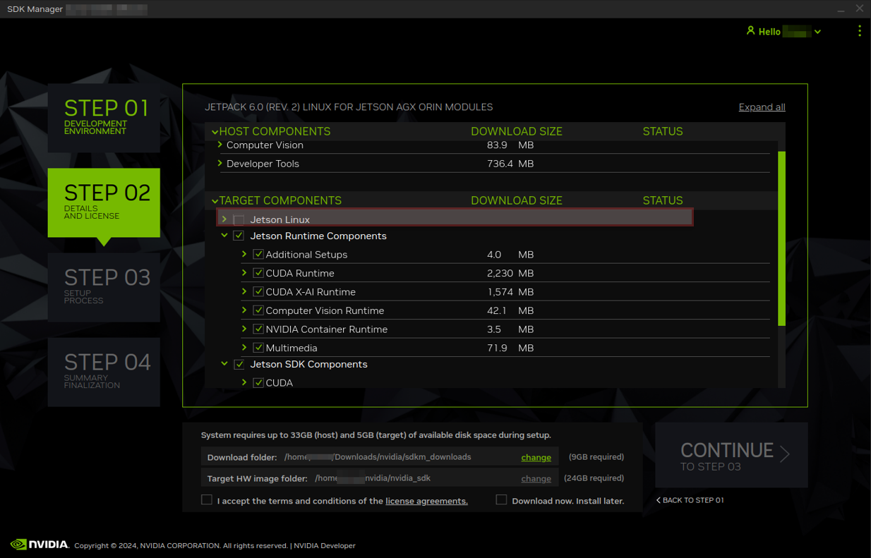 do not check Jetson OS