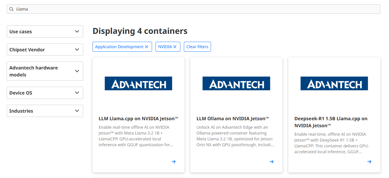 ACC Catalog Filter Example